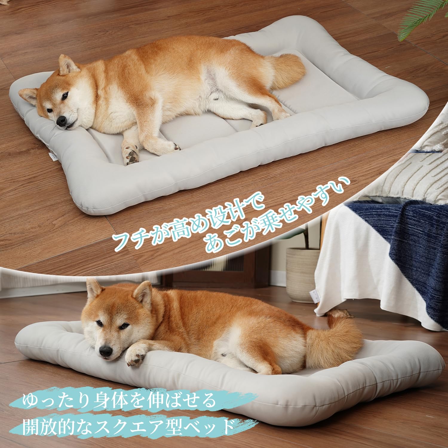 Amazon | EMME長方形ペットマット ペットベッド 犬用ベッド 長方形