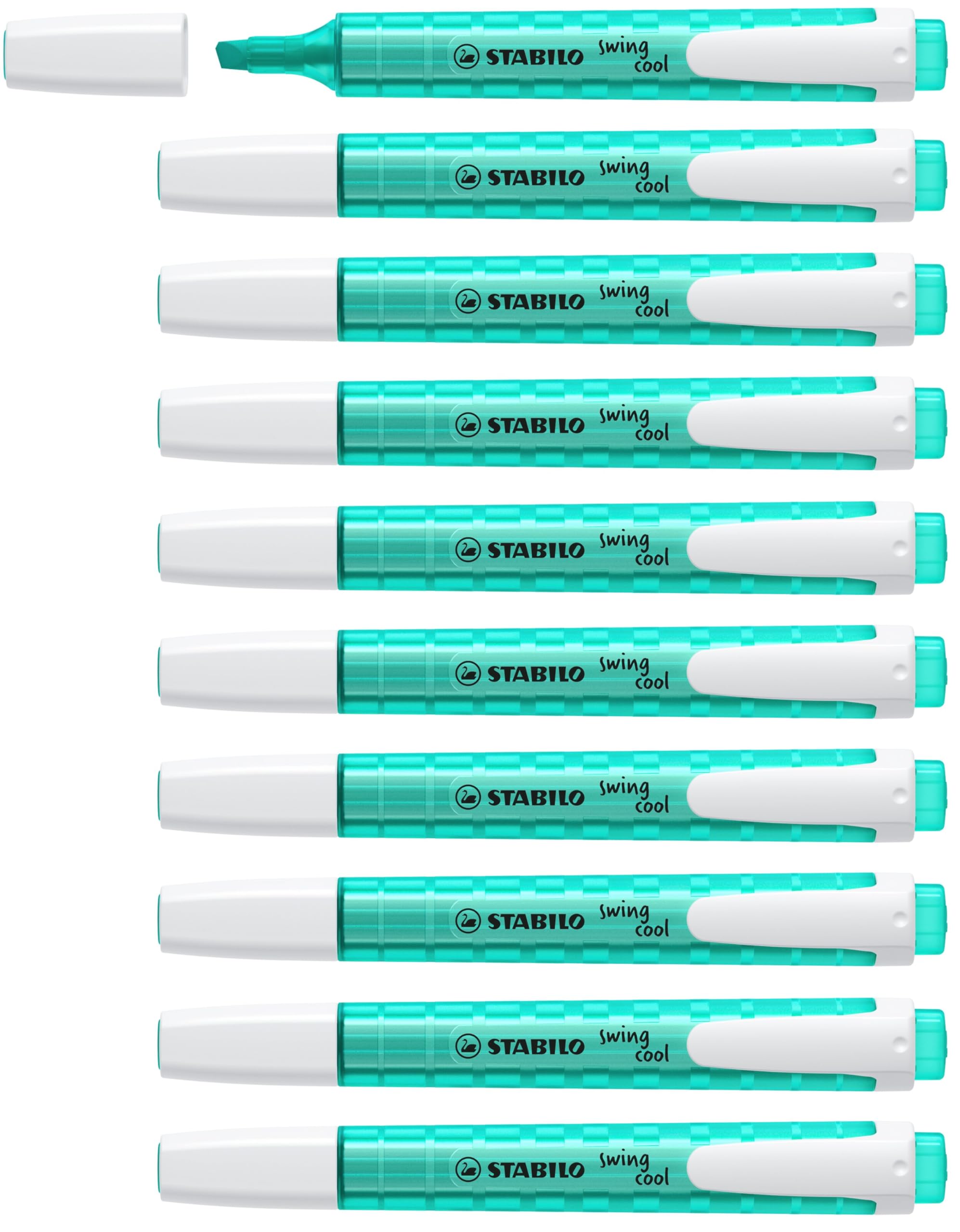 STABILO swing cool - Highlighter - Pack of 10 - Turquoise