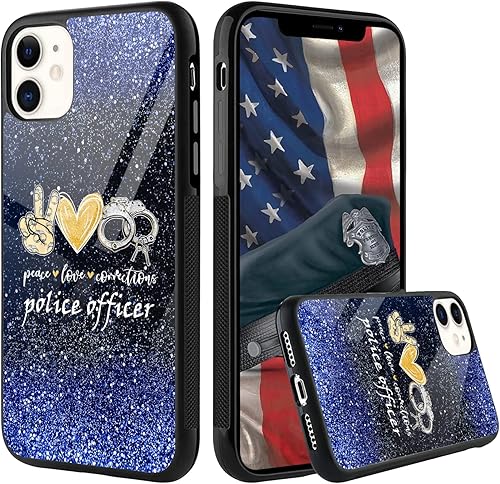 Galaxy Peace Love Corrections Policer Office Phone Case for iPhone 16 16E 15 14 13 12 11 Pro Max XR S25 S24 S23 S22 S21 FE Ultra Plus Note 20 A16