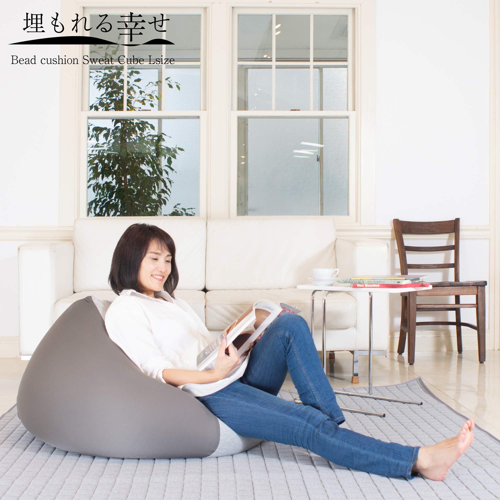 人気商品フレックス販売 ビーズクッション 埋もれる幸せ 日本製 2WAY