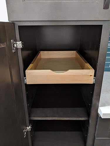 Miniatura 4 de DIY - Cajones extraíbles de 11 pulgadas para gabinete de cocina cajón de madera bandeja rodante para gabinete de almacenamiento pequeño organizador