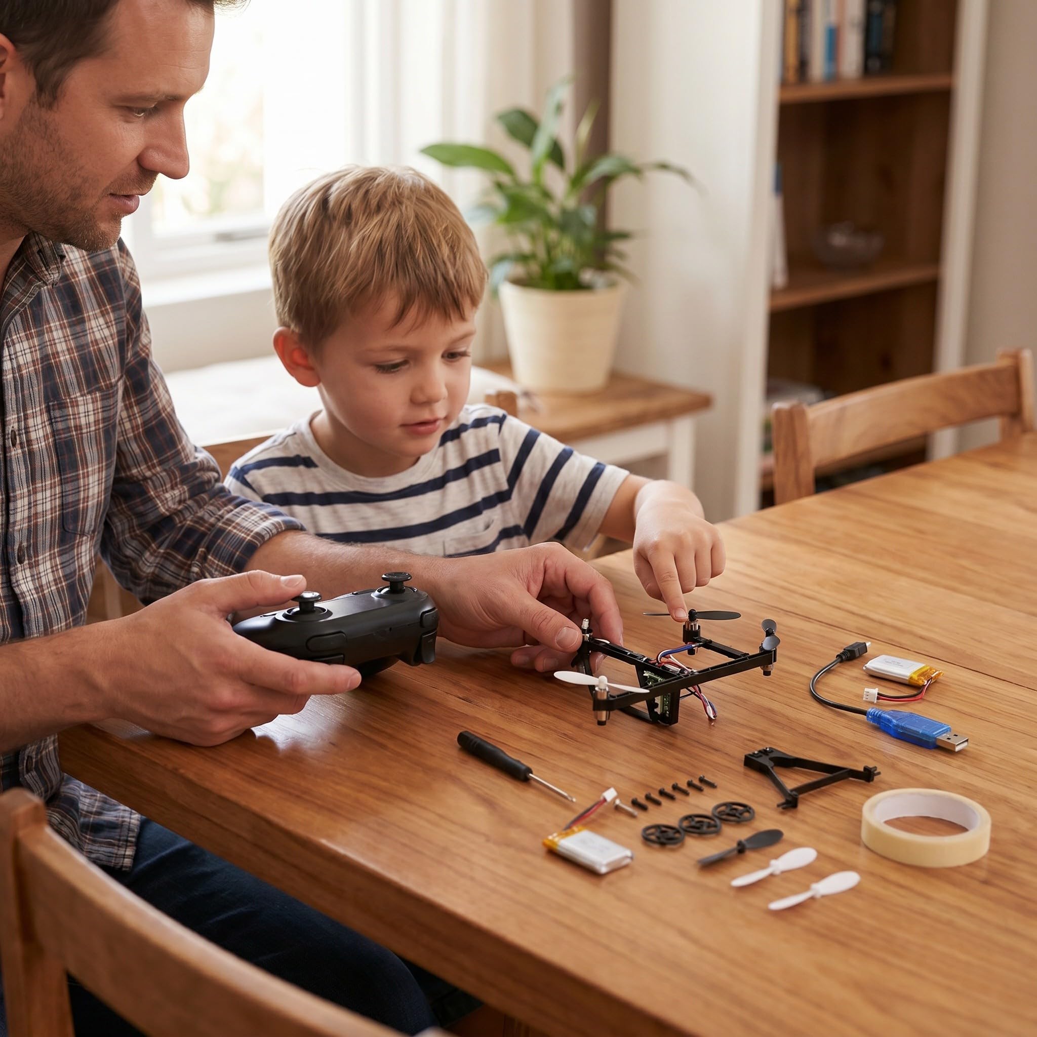 Toddmomy Kit per aeroplanino di carta con telecomando e luci a LED, costruisci il tuo aliante radiocomandato, progetto scientifico di facile assemblaggio per bambini, set di giocattoli volanti per
