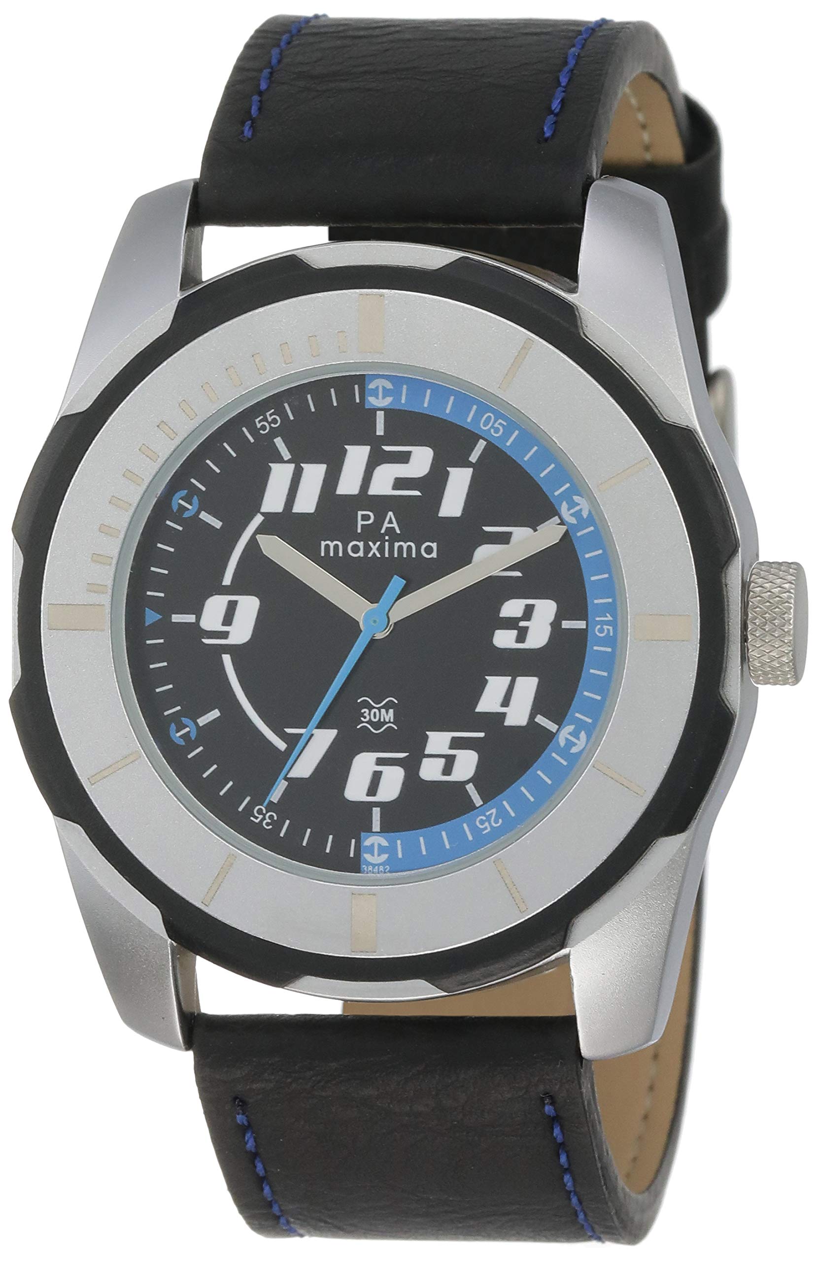 Maxima Analog Black Dial Mens Watch - 54142LAGI (B07V6F76DZ) Amazon Price History, Amazon Price Tracker