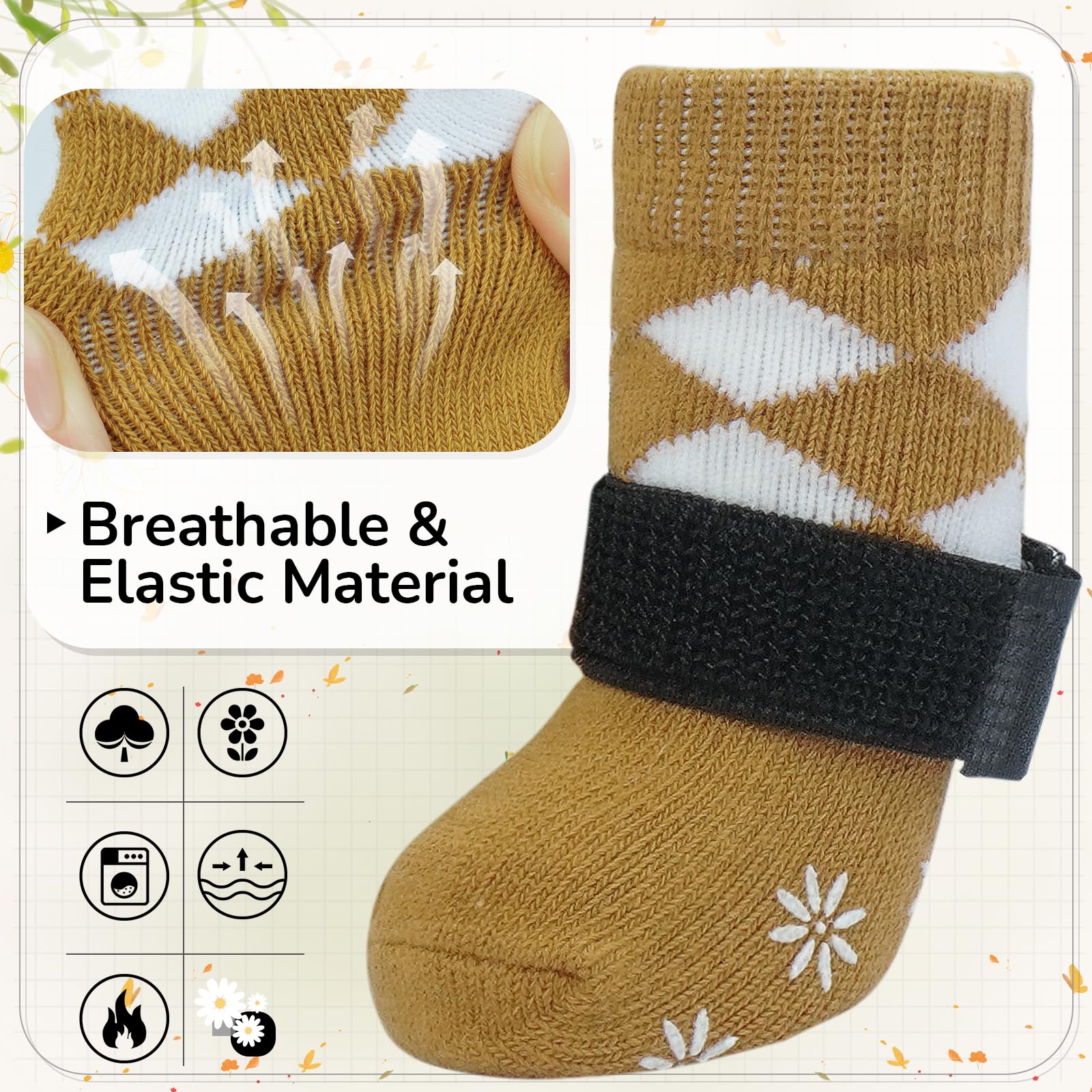 PUMYPOREITY 2 works Dog Socks Paws Stop Licking - Image 3