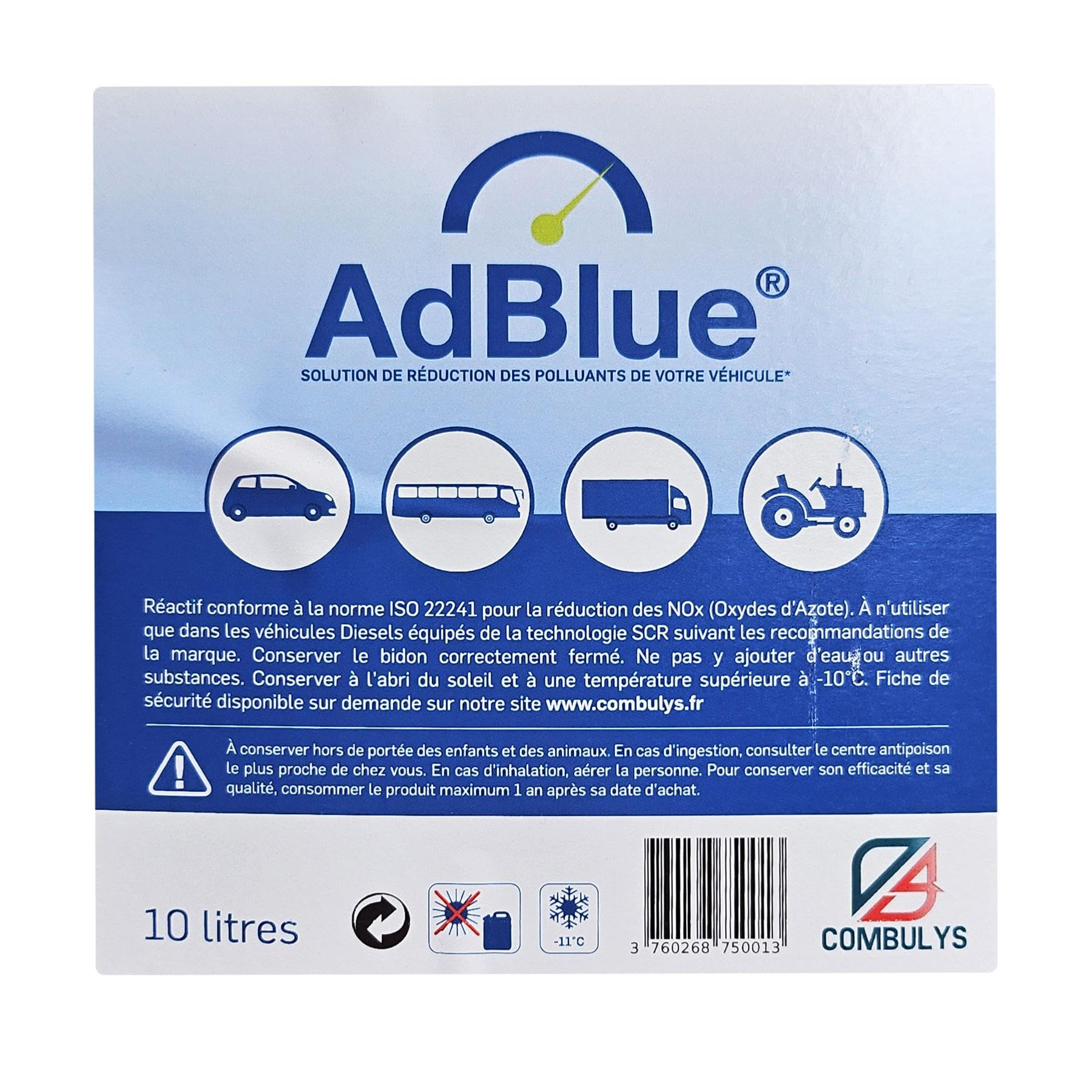 AdBlue, 10 Litres avec Bec Verseur | AD Blue / GPNox
