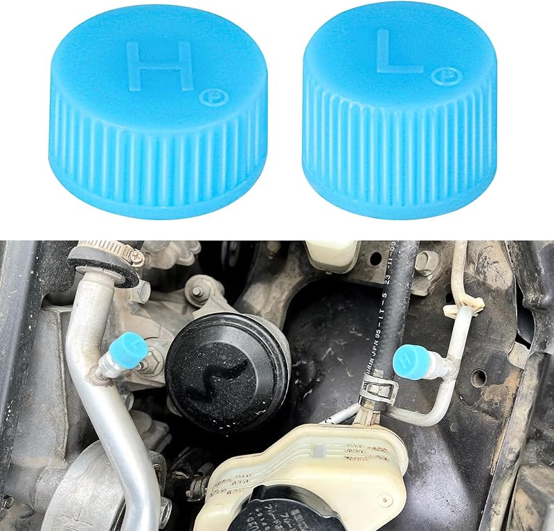 Tampas de válvula do ar-condicionado automotivo Lyxheth para R134a – 2 unidades