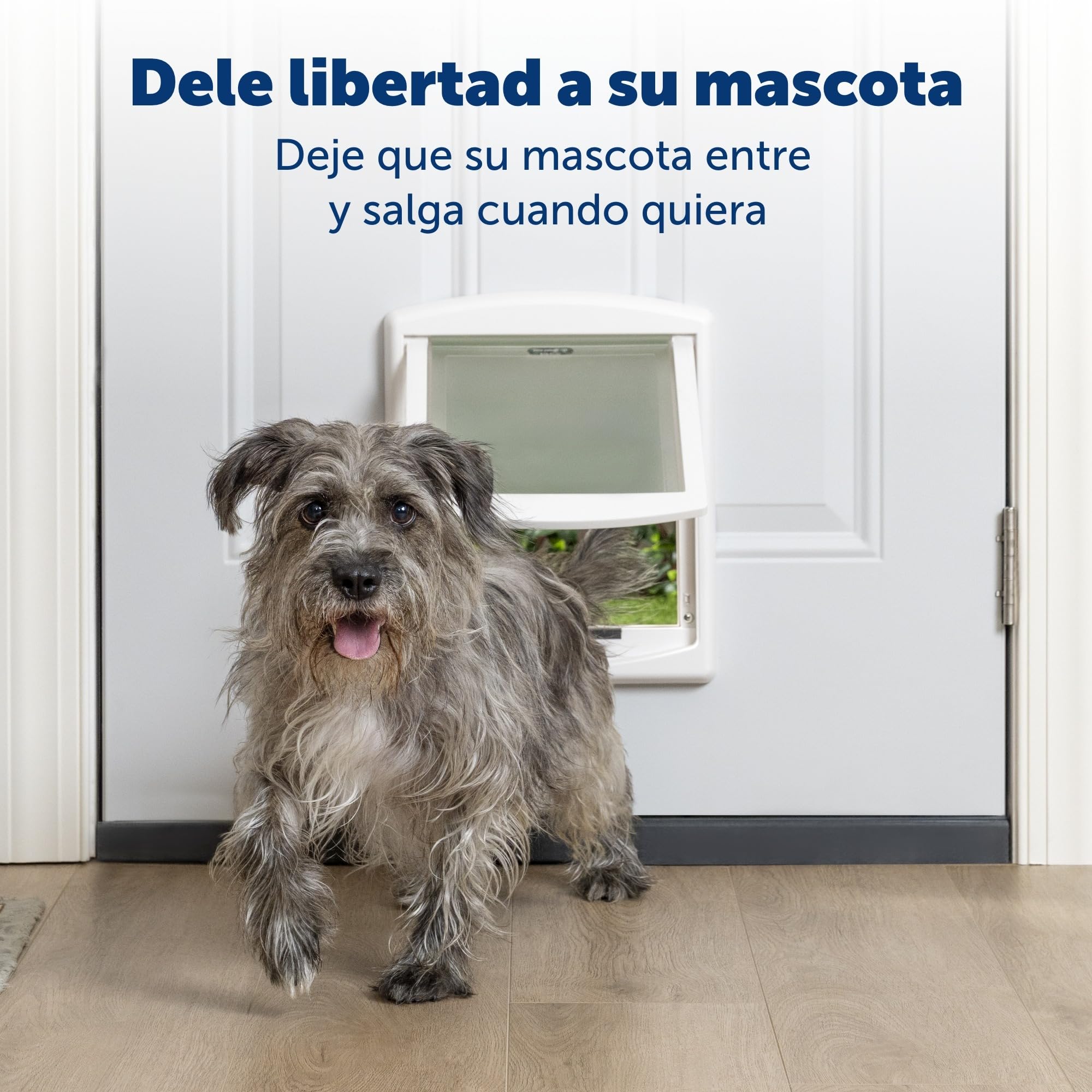 Puerta para Mascotas Original con 2 Posiciones Staywell, Mediana, Blanca