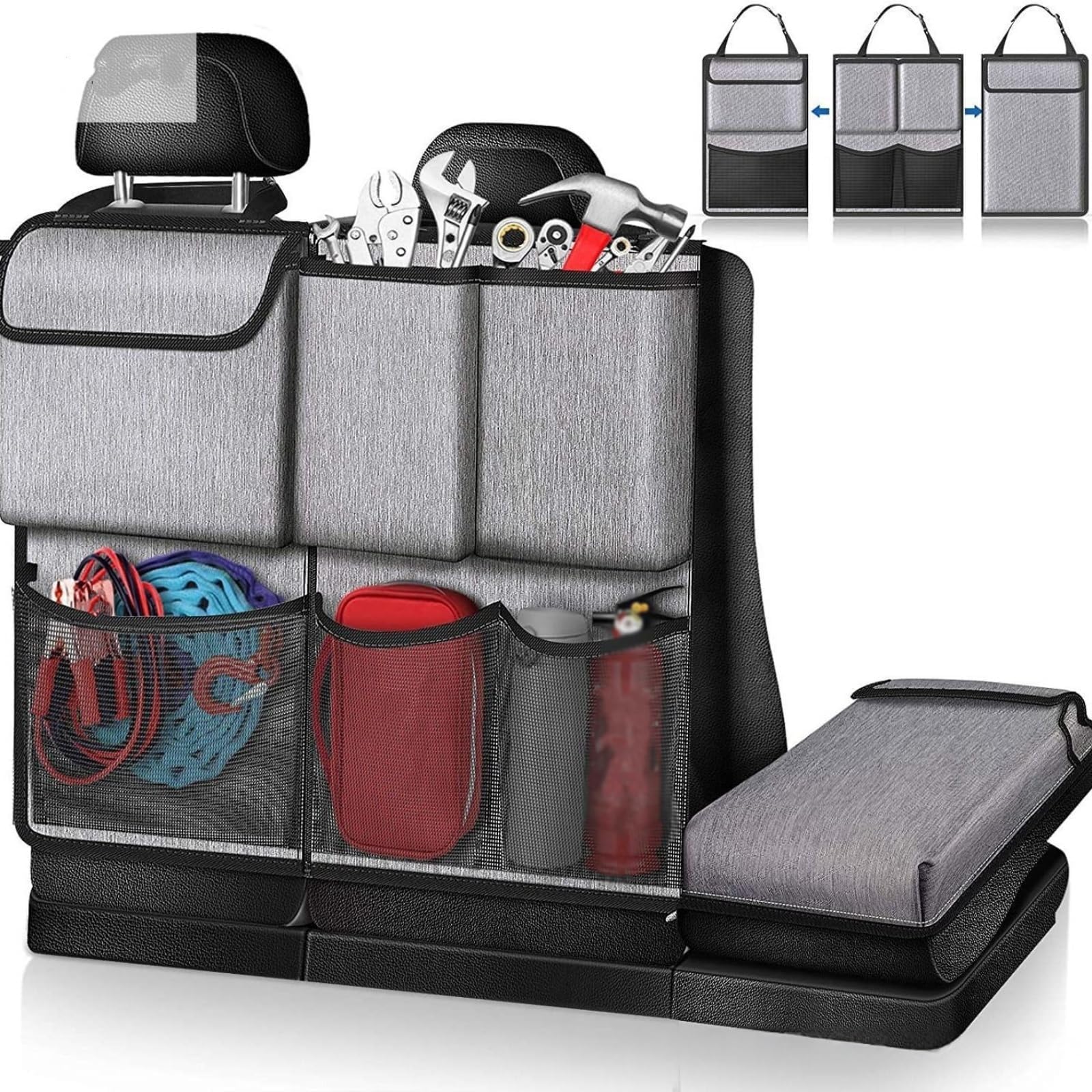 HFFTYU Car Boot Organizer, for Lexus ES300H GS300 Adjustable Multi-Pocket Car Storage Organiser Car Travel Boot Storage Bags Tear Resistant & Easy to Install,B