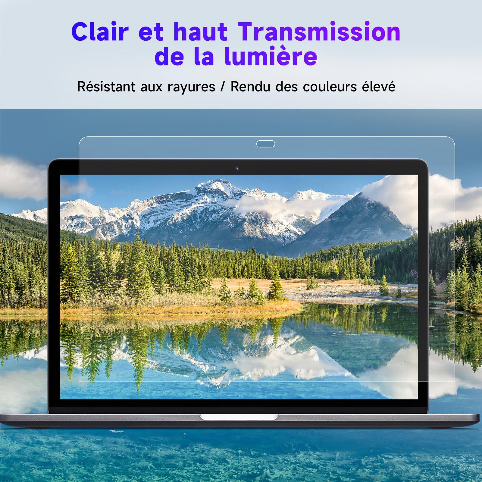 IPROKKO Lot de 2 Filtre d'écran Anti-Lumière Bleue pour MacBook Air 13 Pouces (2018-2021, M1) et MacBook Pro 13 Pouces (2016-2022, M1, M2), Film de Protection Anti-Reflets Mat pour Mac 13,3"