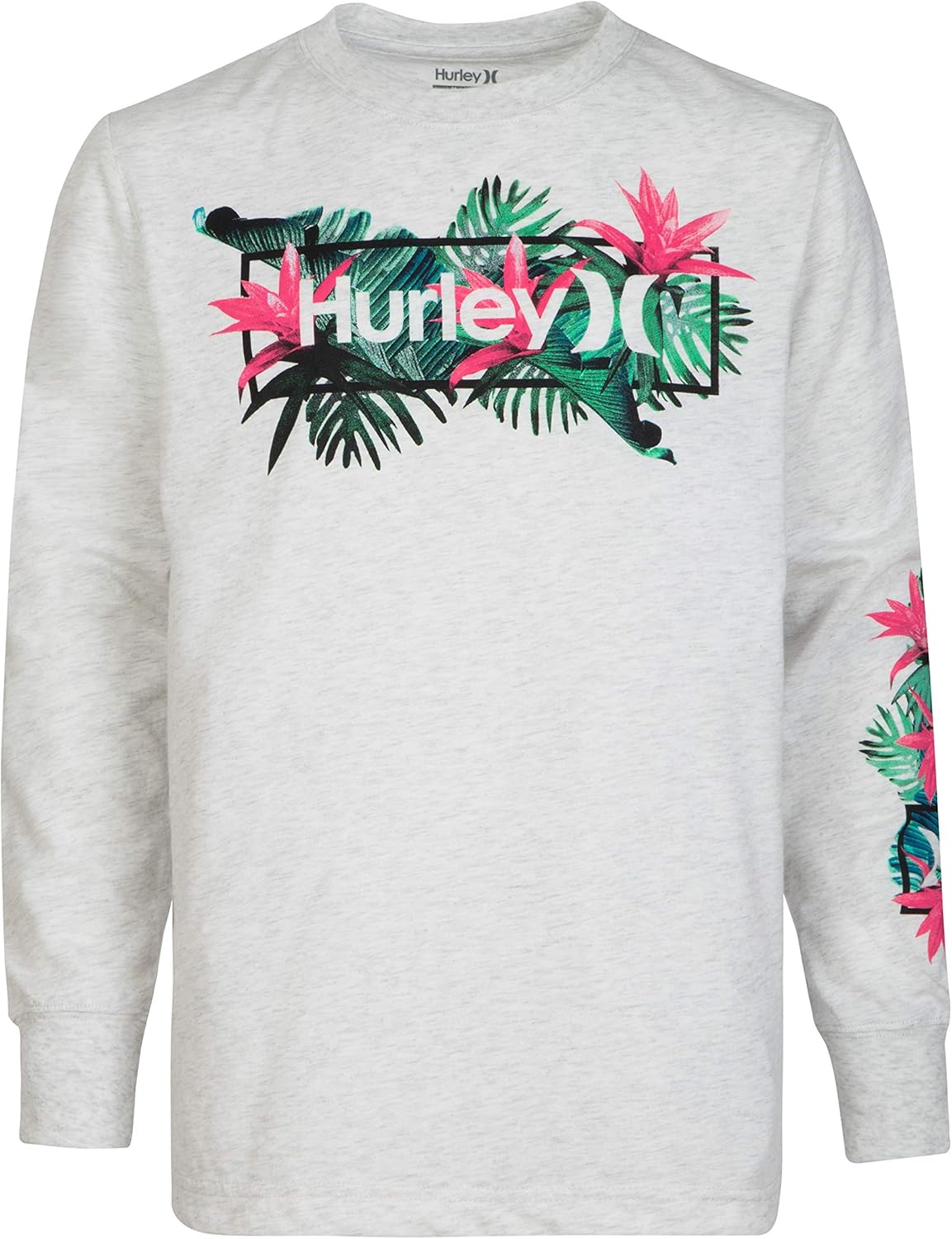 Hurley Boys' Long Sleeve Graphic T-Shirt_Discontinued 3T Birch Brotanica