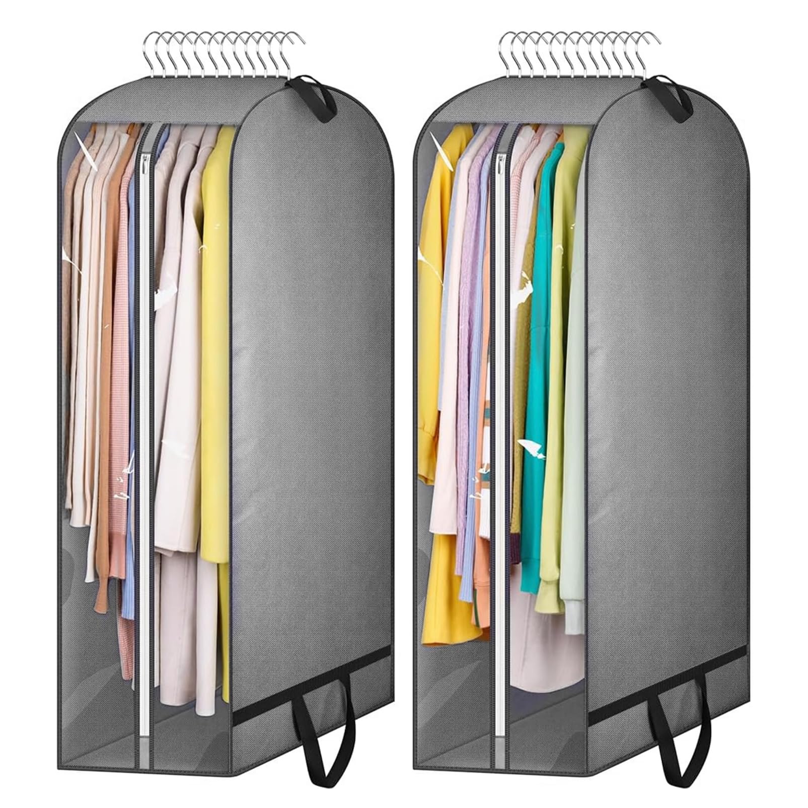 Housse de rangement respirante pour costume et robe longue avec fermeture