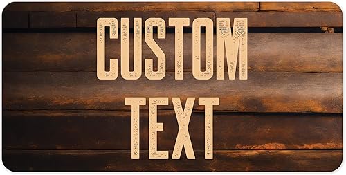 Miniatura 297 de Letrero Personalizado, Letrero de Calle Personalizado, 11 Colores de Fuente, 13 Estilos de Fuente, 4 Opciones de Agujeros, 22 Tamaños, 6x24 Madera