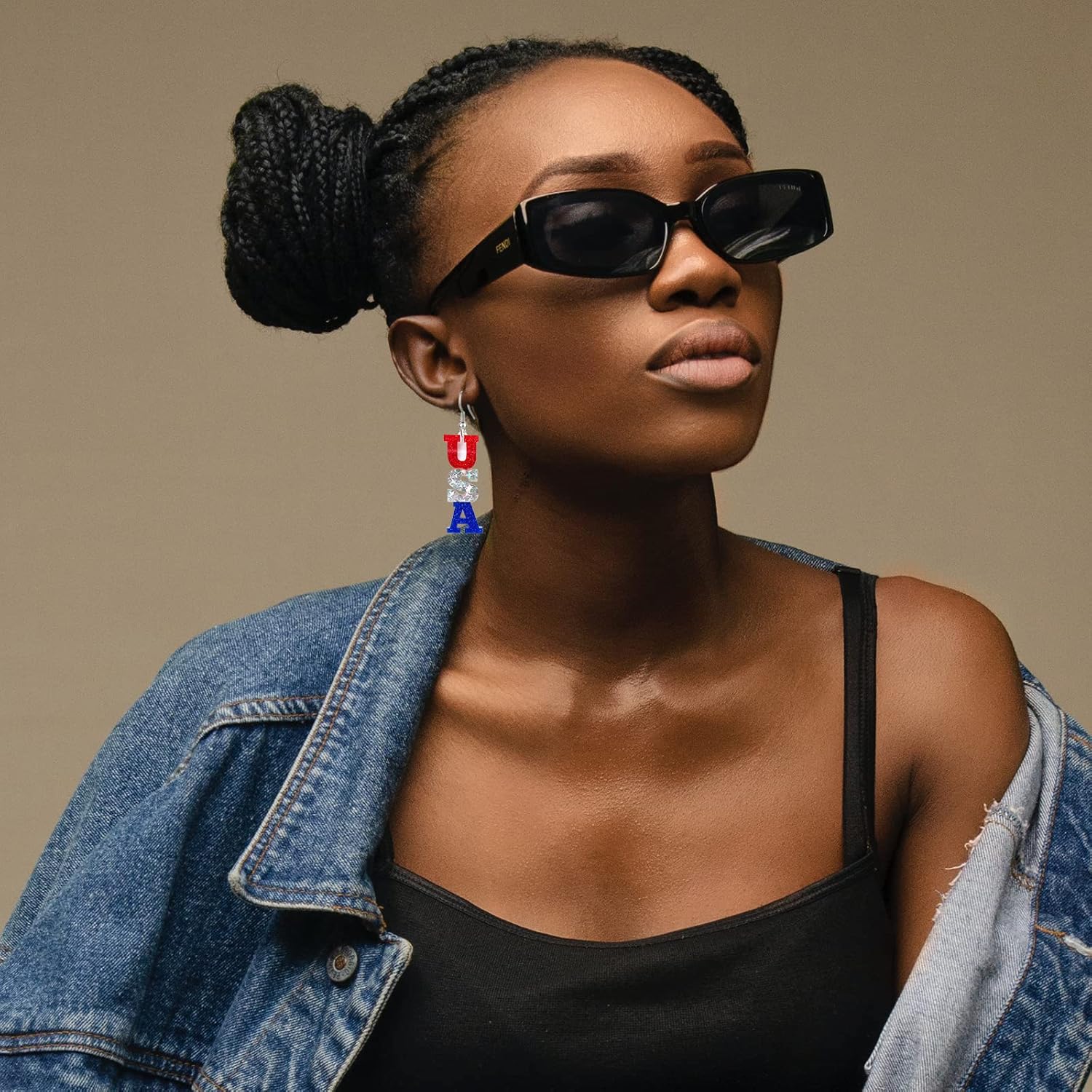 Patriotic Dangle Earrings