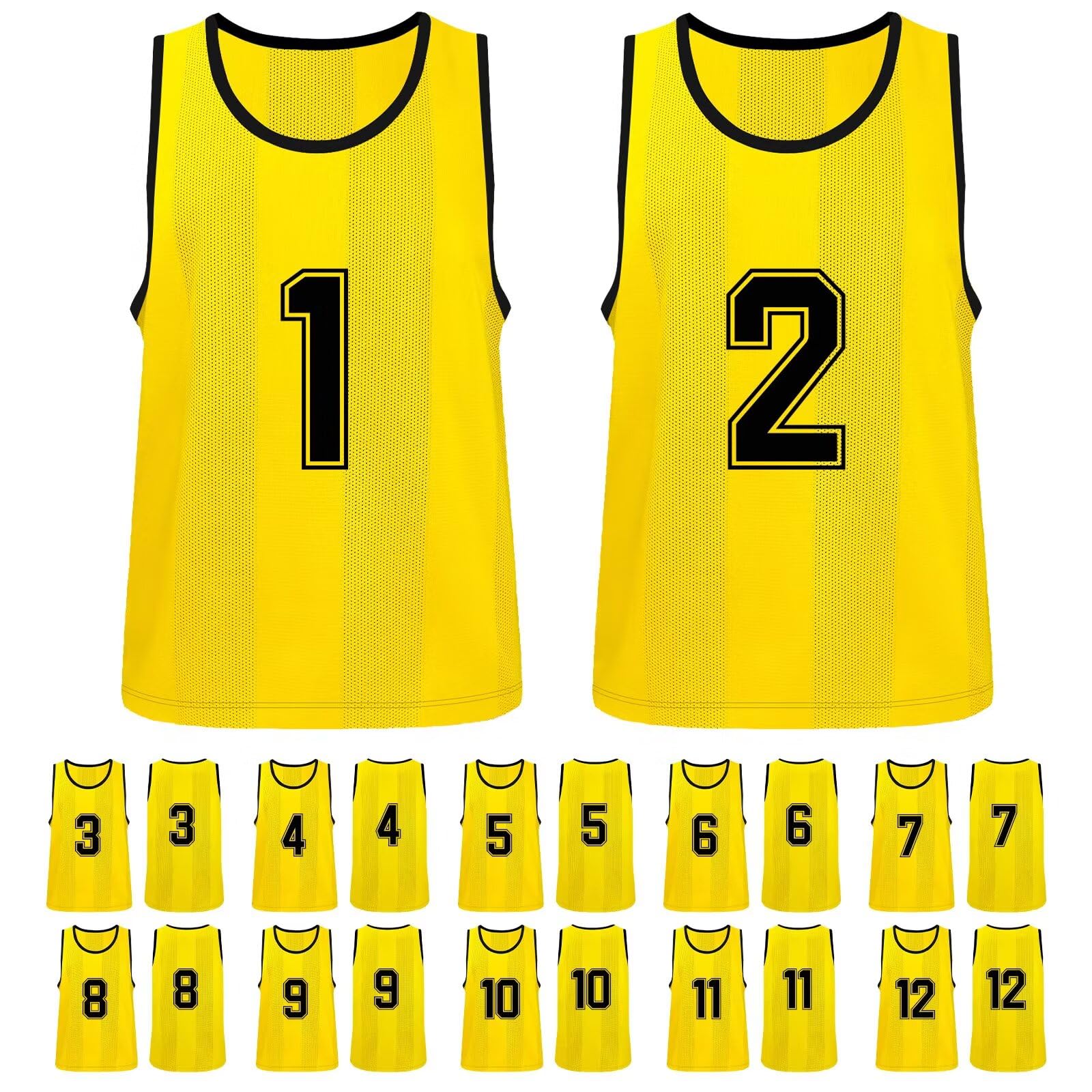 Amazon | Matunoki 番号入りビブス ゼッケンベスト 背番号