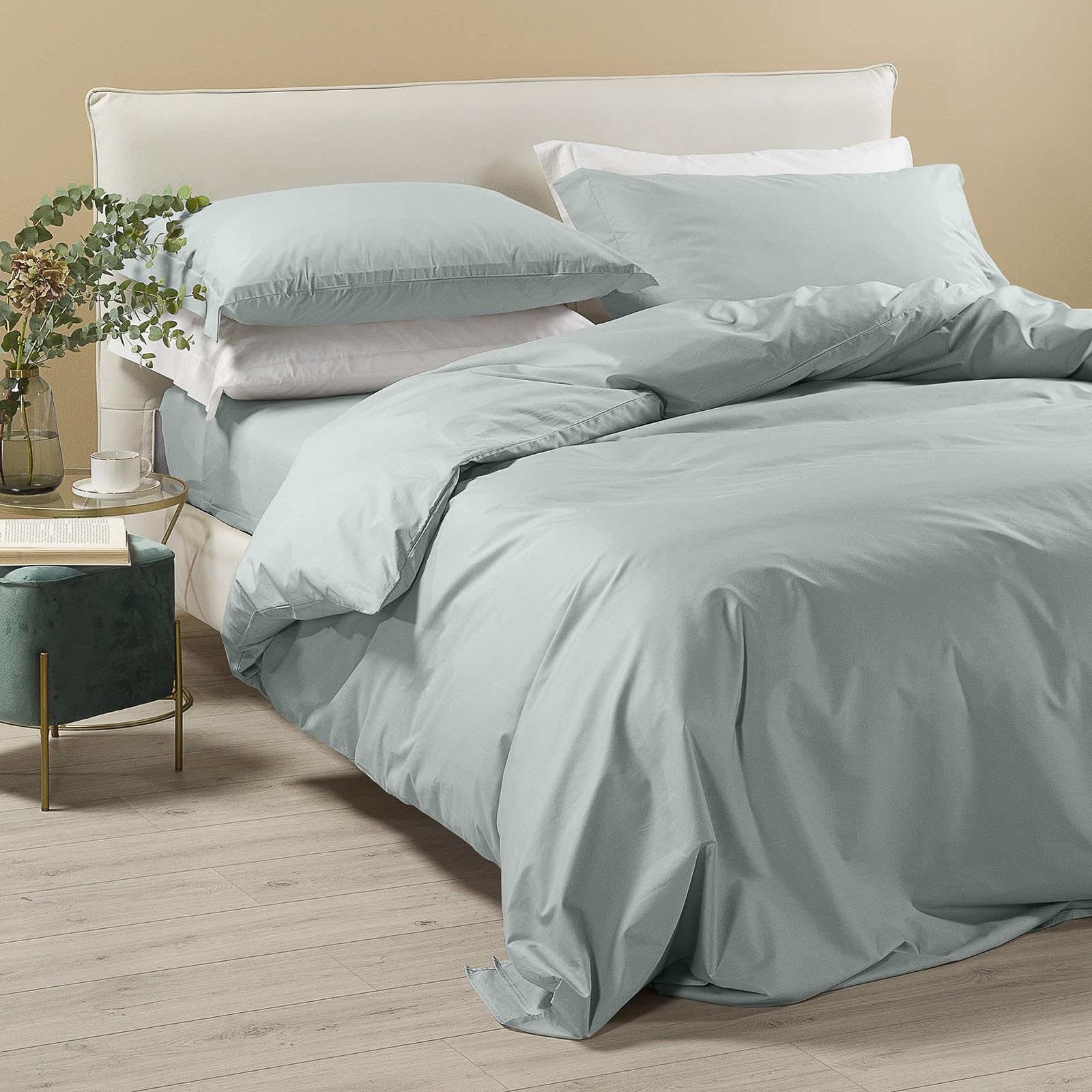 Caleffi Percalle linge de lit anti-transpiration pour literie confortable