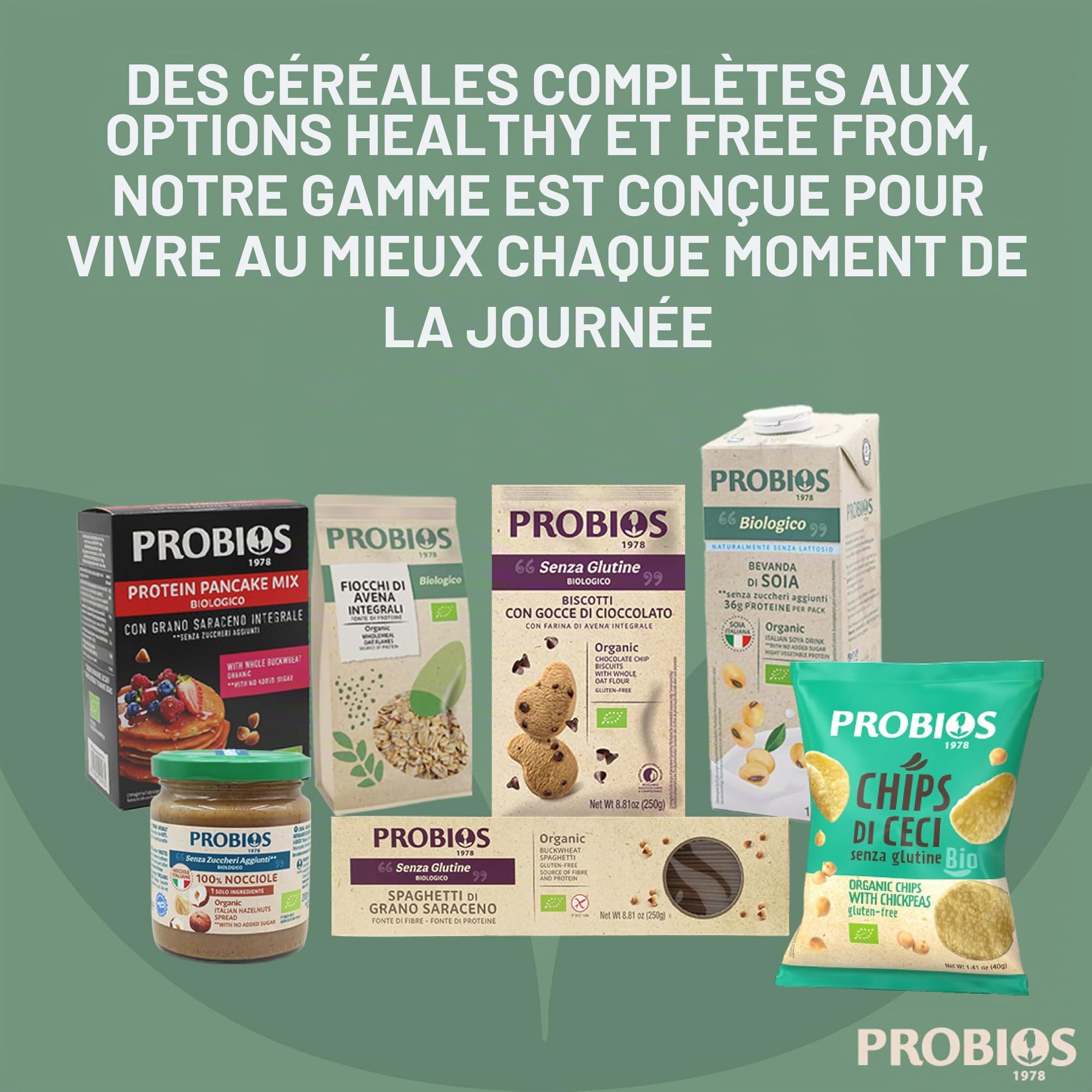Probios - Chicorée Biologique, torréfiée et moulue en Italie. Cicoria tostata., Pack de 6 x 500g
