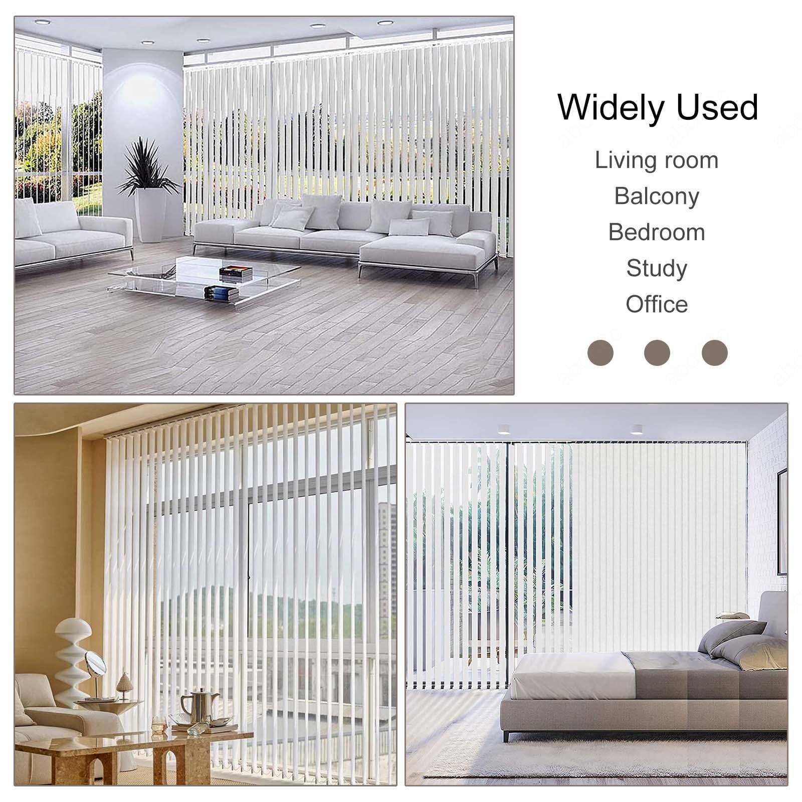 Vertikaljalousie Für Fenster,60% Verdunkelung Vertikale Jalousien 60cm 70cm 80cm 90cm 100cm 110cm 120cm,Vertikale Lamellen Jalousien Für Innen,Sichtschutz Lamellenvorhang,W×H-80x100cm/31.5x39in