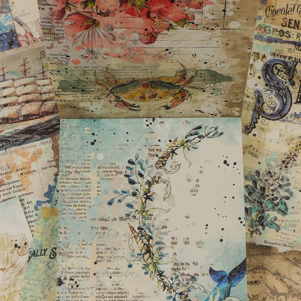 collagenote 18page コラージュ　和紙　journal collagenote 18page コラージュ 和紙 journal