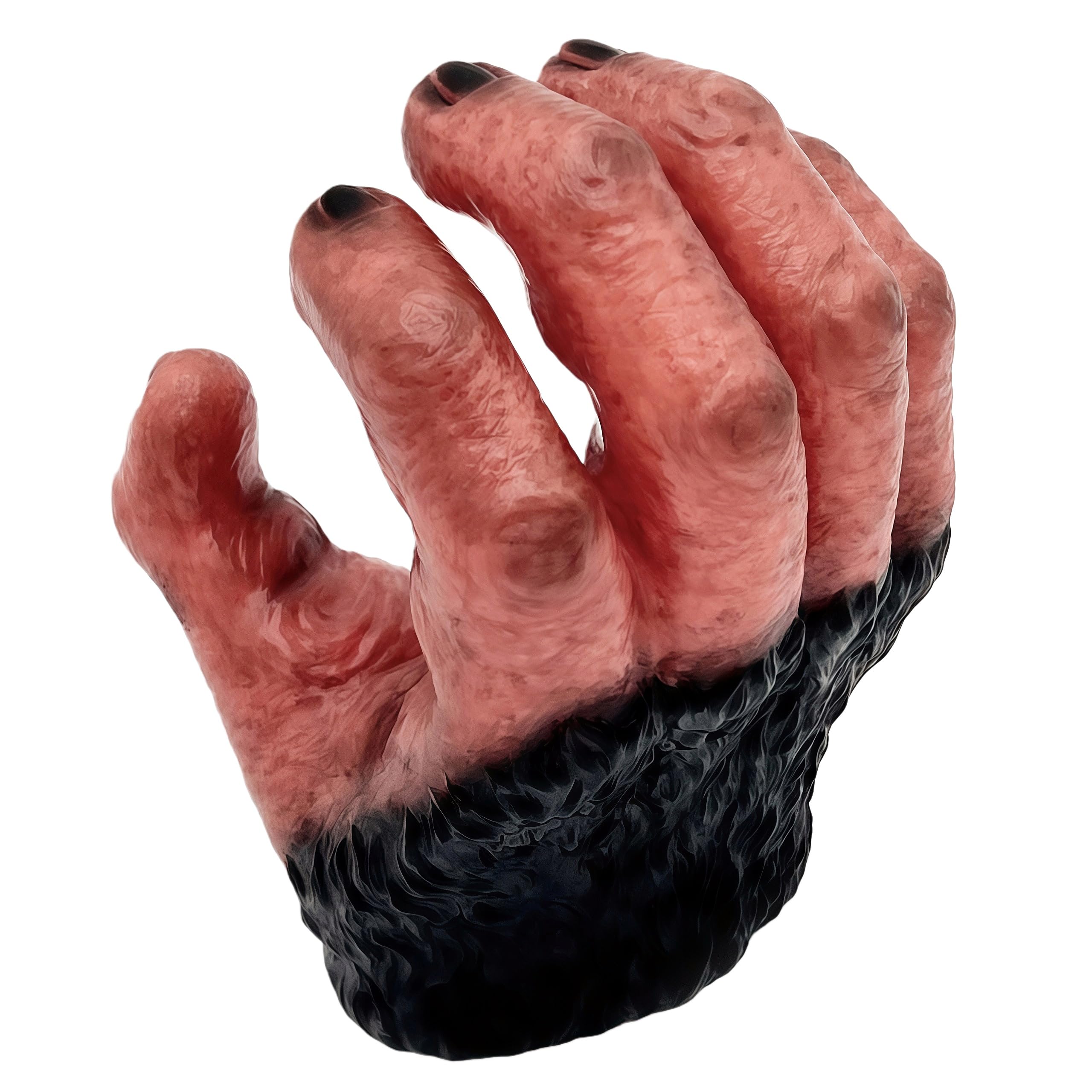 Gemini&Genius Gorilla Hand Puppet - King Kong Scare Toy for Halloween, Soft Rubber, Lifelike Fist Animal Glof, Fun Gift for Kids & Adults