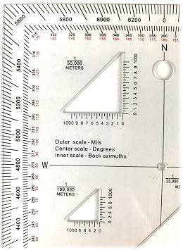 Military Protractor for Land Navigation