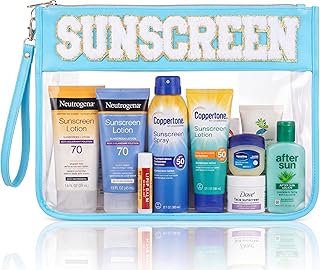 Bolsa de maquillaje transparente para protecc...