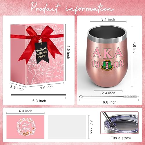 Miniatura 9 de KAIRA Vasos personalizados para mujer, vaso de vino de acero inoxidable personalizado con tapa, 12 onzas, taza de café helado con aislamiento de