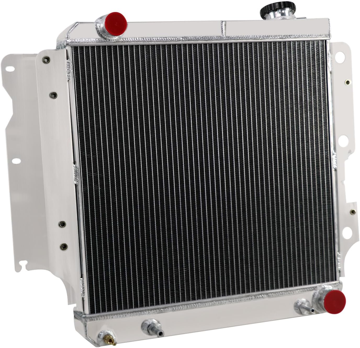 ALLOYWORKS 3 Row Full Aluminum Radiator for 1987-2006 1988 Jeep TJ/YJ Wrangler Chevy V8