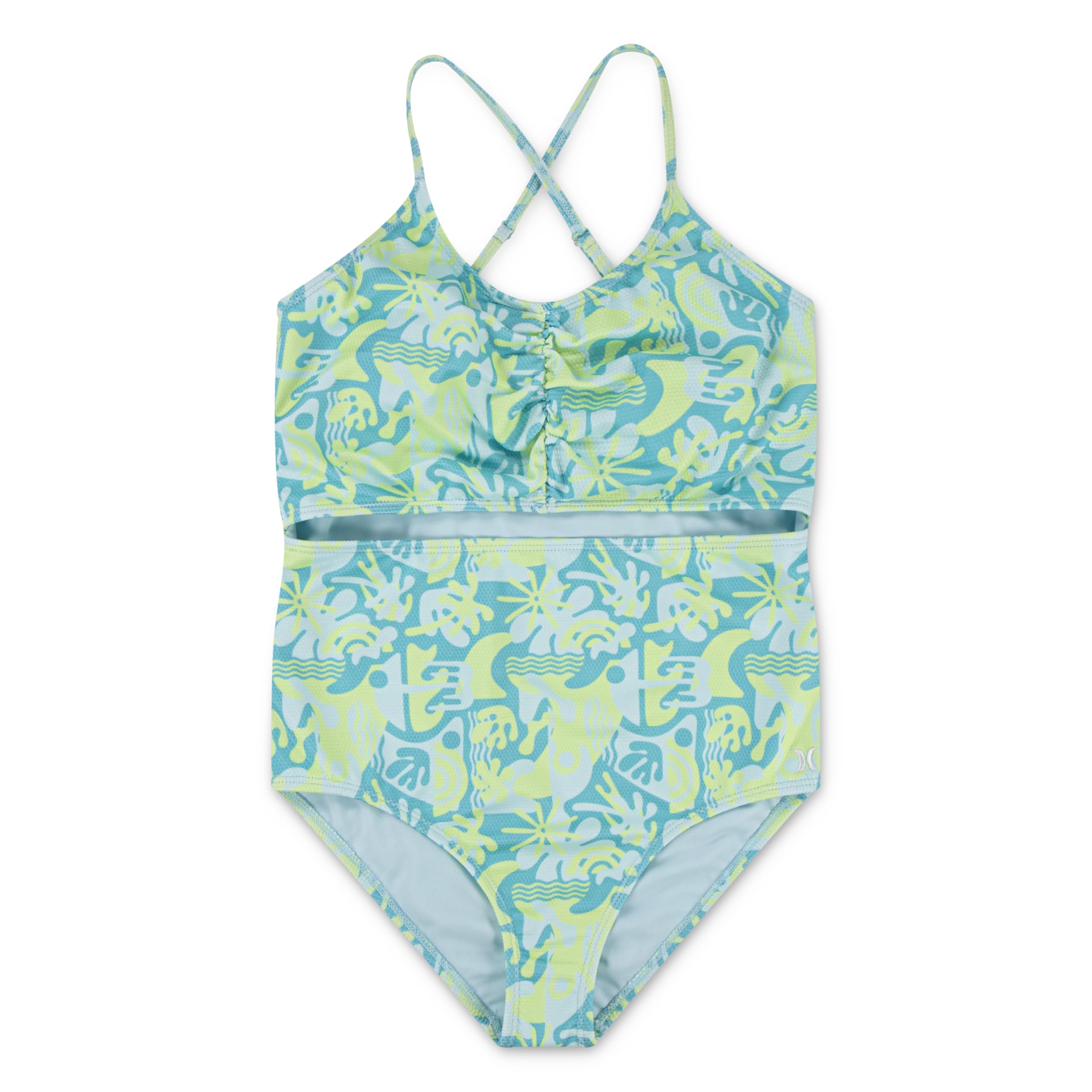 Hurley Girls' 1-piece Cut Out Swim Suit