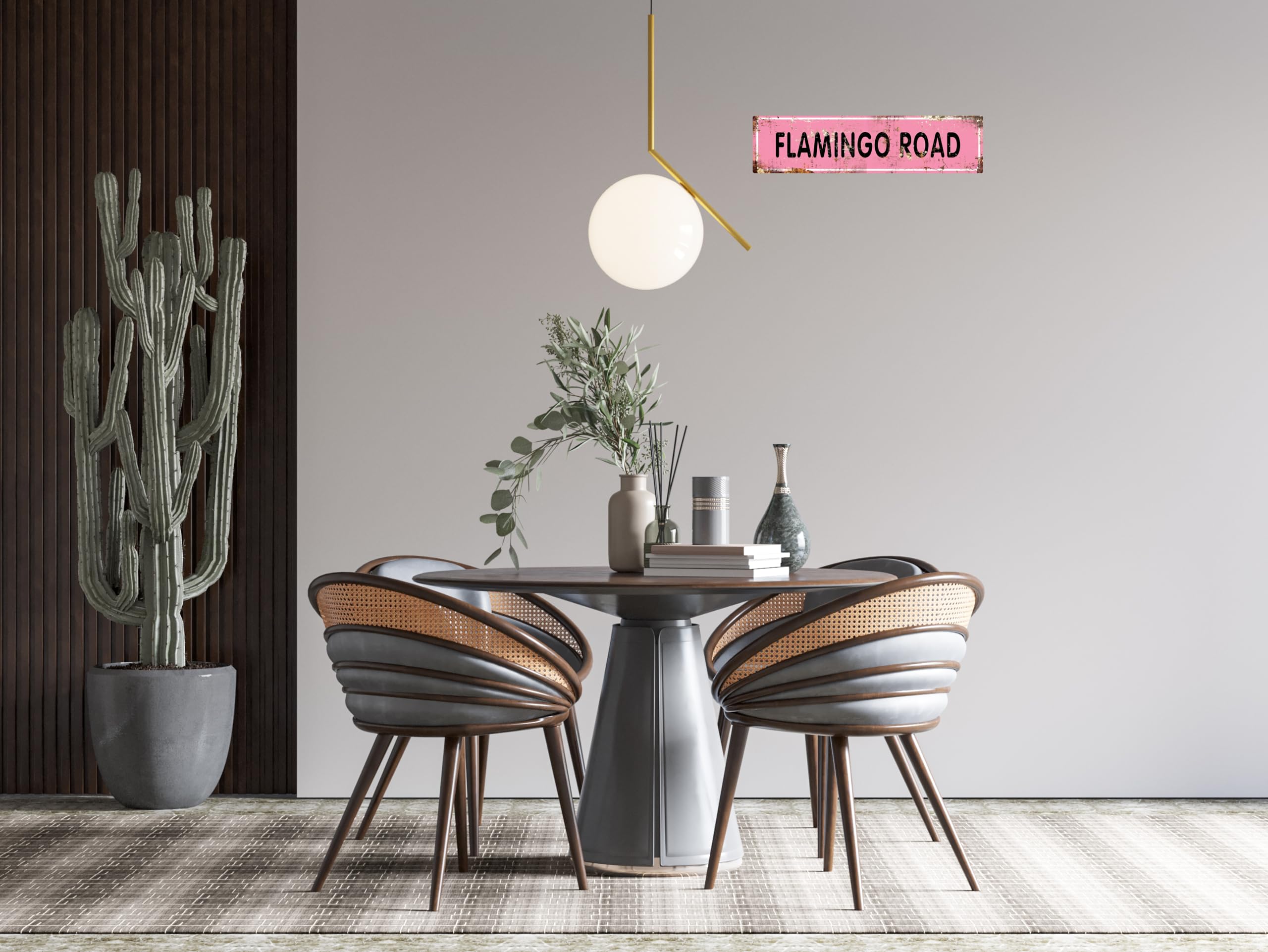 JBYMsign Vintage Flamingo Dr Street Sign - Metal Tin Wall Decor, 16x4 Inches, Retro Retro Poster