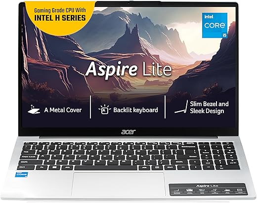 Acer Aspire Lite 12th Gen Intel Core i5-12450H Thin and Light Laptop (Windows11Home/16GB RAM/512GB SSD/MSO) AL15-52H, 39.62cm (15.6″) IPS Full HD,…