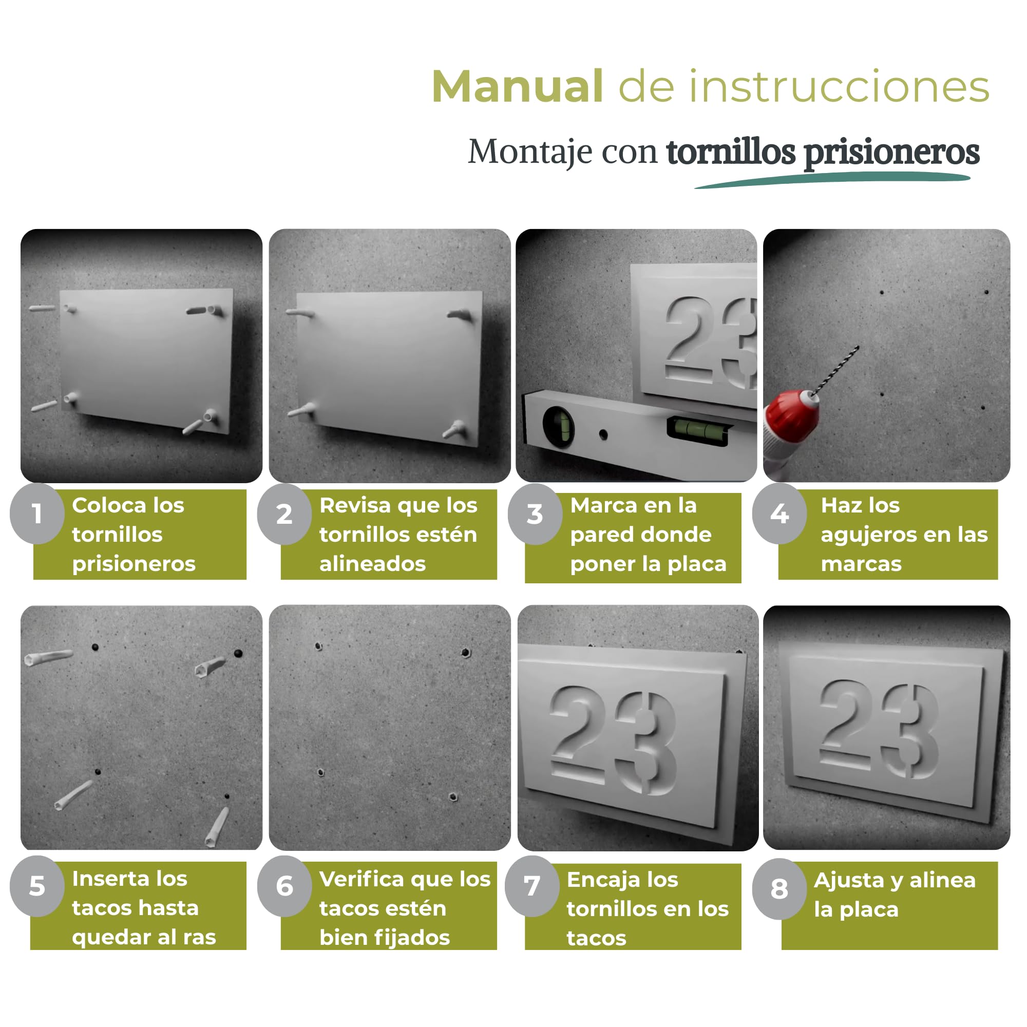 placa número para exterior de dos líneas – 160x110 mm, antracita RAL 7016, acero inoxidable V2A (AISI 304), personalizable