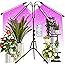 Grow Light with Stand, FRENAN Grow Lights for Indoor Plants with Red Blue Spectrum, 10 Dimmable Brightness, 4/8/12H Timer, 3 