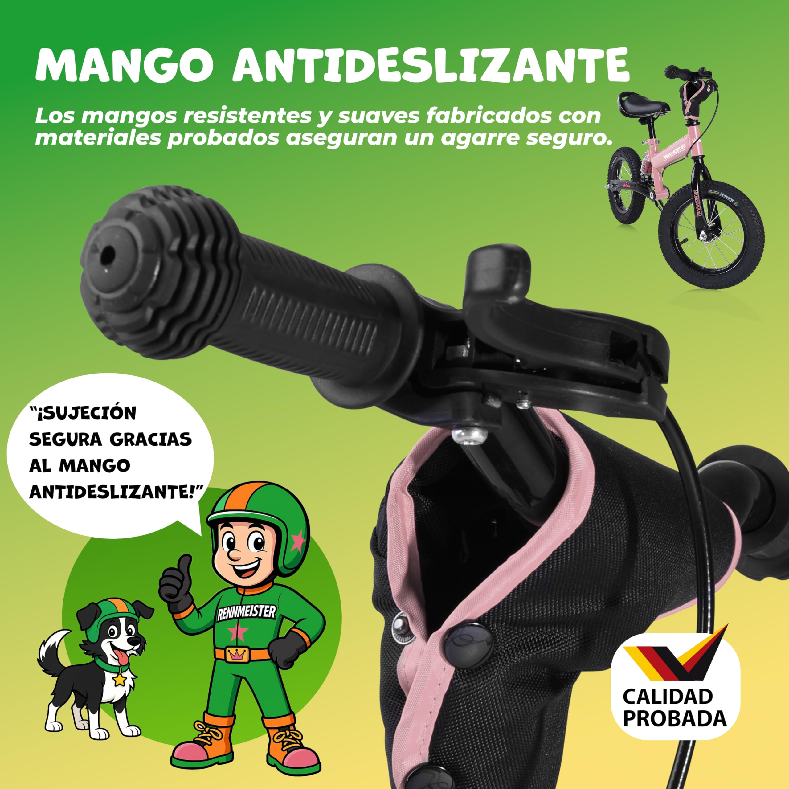 Bicicleta sin Pedales, Infantil Bici Equilibrio, 3 4 5 Años, Juguetes Niños, Regalos Niña Niño, Sillín Ajustable, Carga 50Kg, Freno Neumáticos