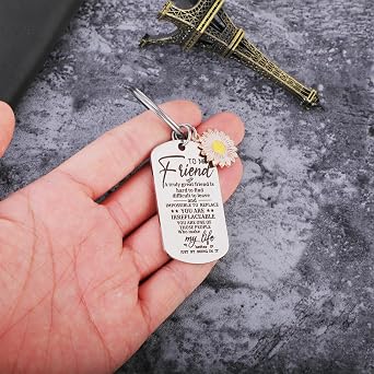 Ouligay Best Friend Keychain Gifts for Women Friendship Bestfriend Birthday Gifts for Women Christmas Bff Bestie Long Distance Friendship Coworker Leaving Going Away Goodbye Farewell Graduation Gift