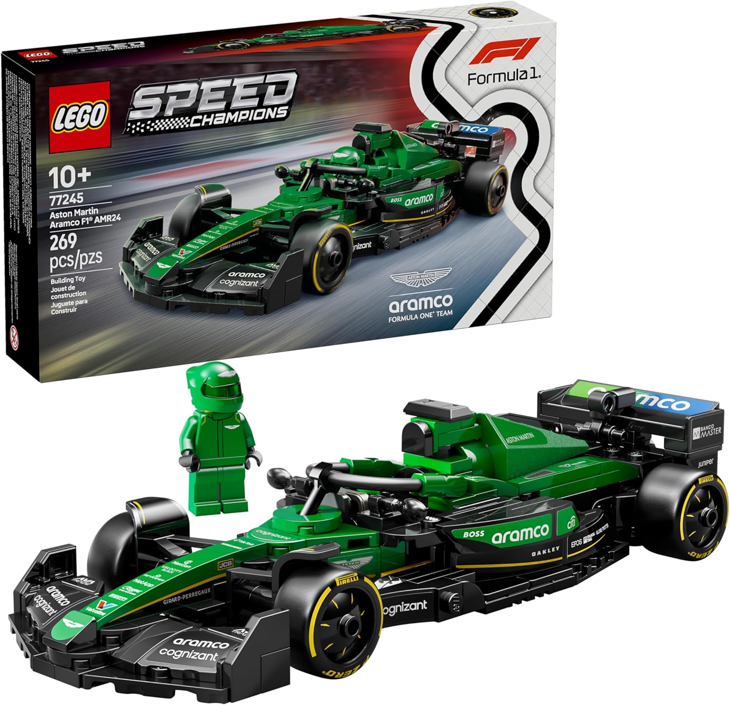 LEGO Speed Champions Carro de Corrida Aston Martin Aramco F1® AMR24 77245