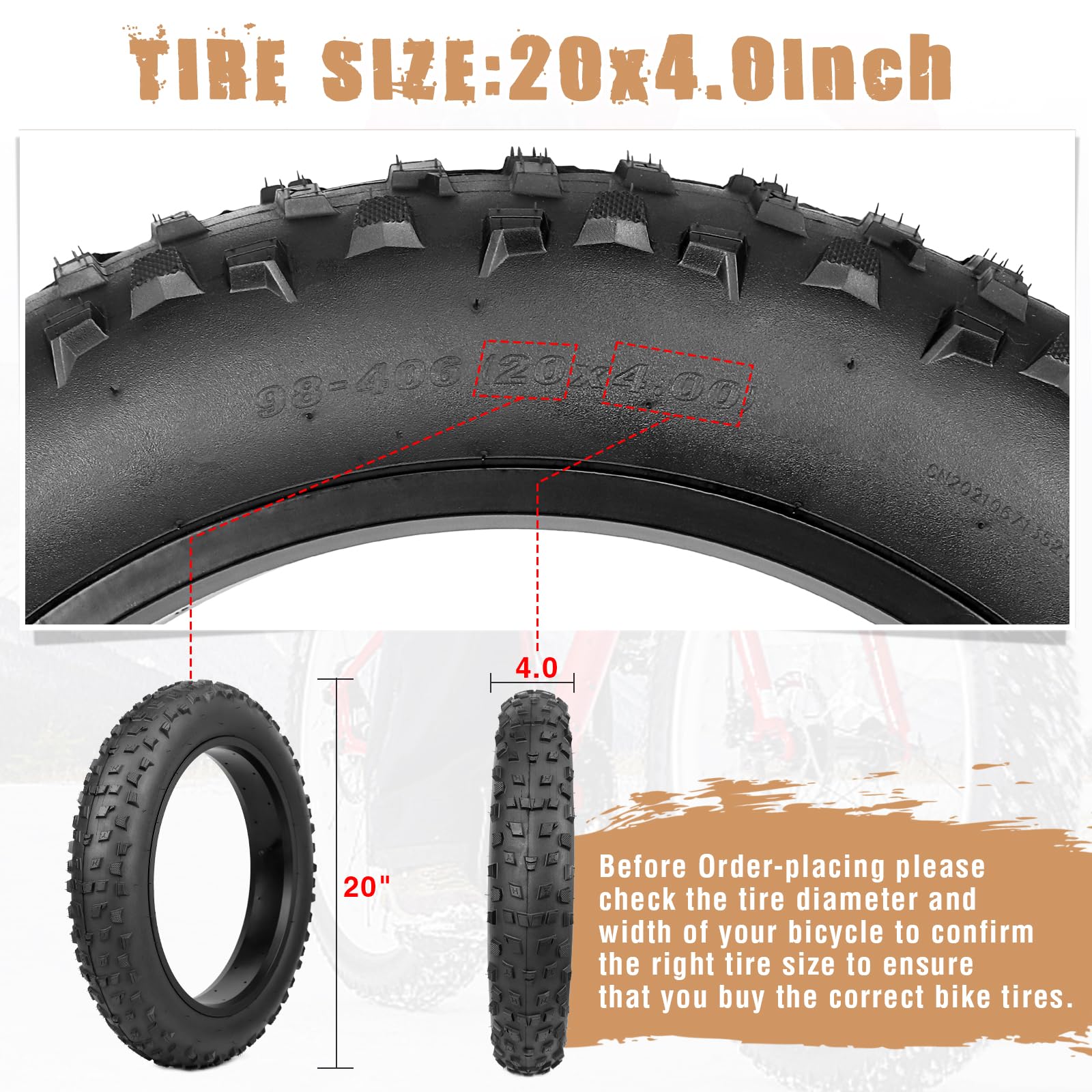Speedy Ebike Banden Fat Bike 20x4.0 Chaoyang Sand Storm (straat Speedy Ebike Banden Fat Bike 20x4.0 Chaoyang Sand Storm (straat