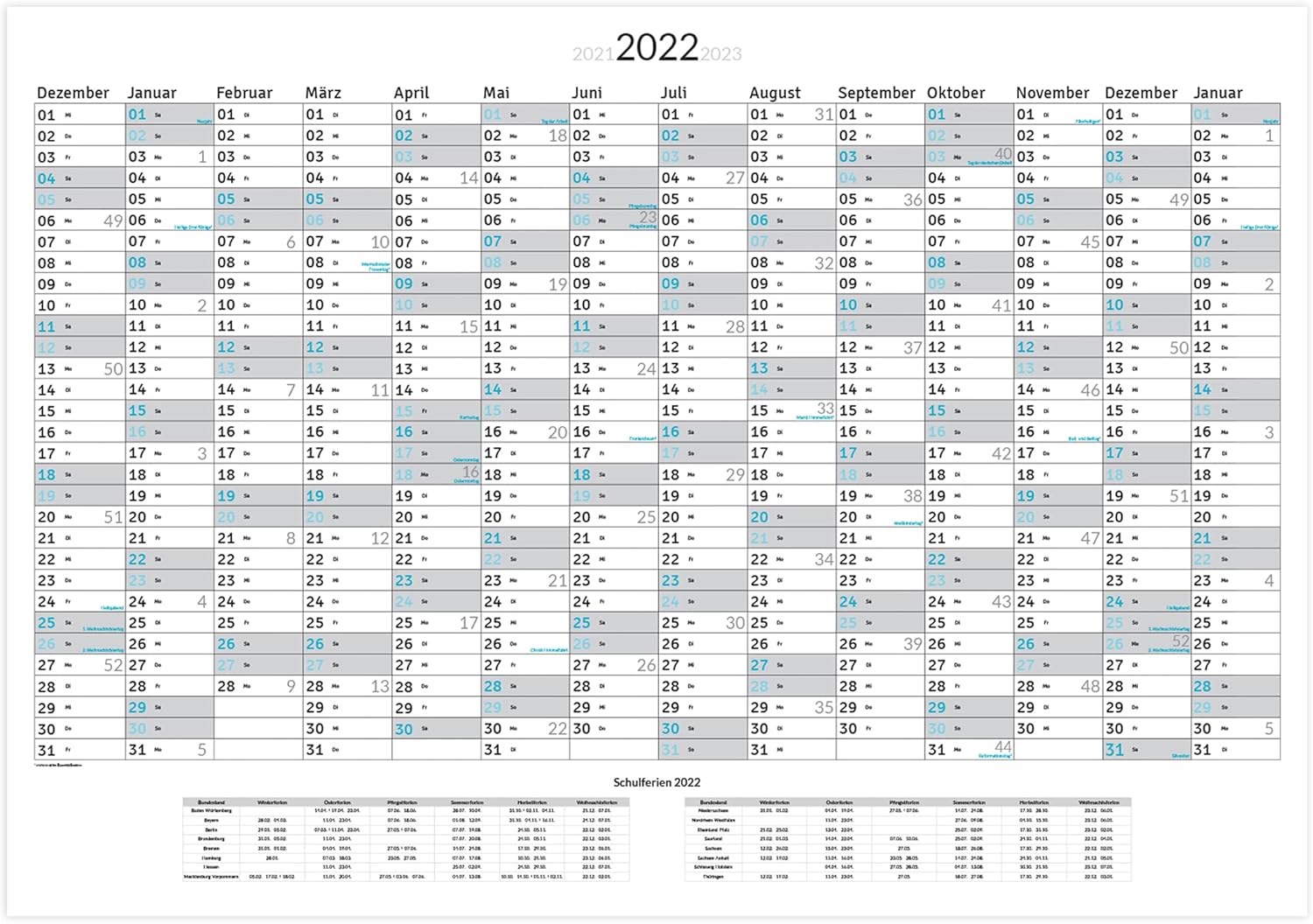 Buy Xxl Wall Calendar Year Planner 22 100 X 70 Cm Folded In Poster Size Landscape Format Folded Wall Planner Year Calendar Poster Calendar 1 Piece Online In Indonesia B099fj7zf5