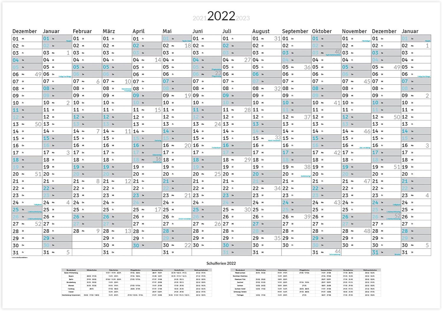 Buy Xxl Wall Calendar Year Planner 22 100 X 70 Cm Folded In Poster Size Landscape Format Folded Wall Planner Year Calendar Poster Calendar 1 Piece Online In Indonesia B099fj7zf5