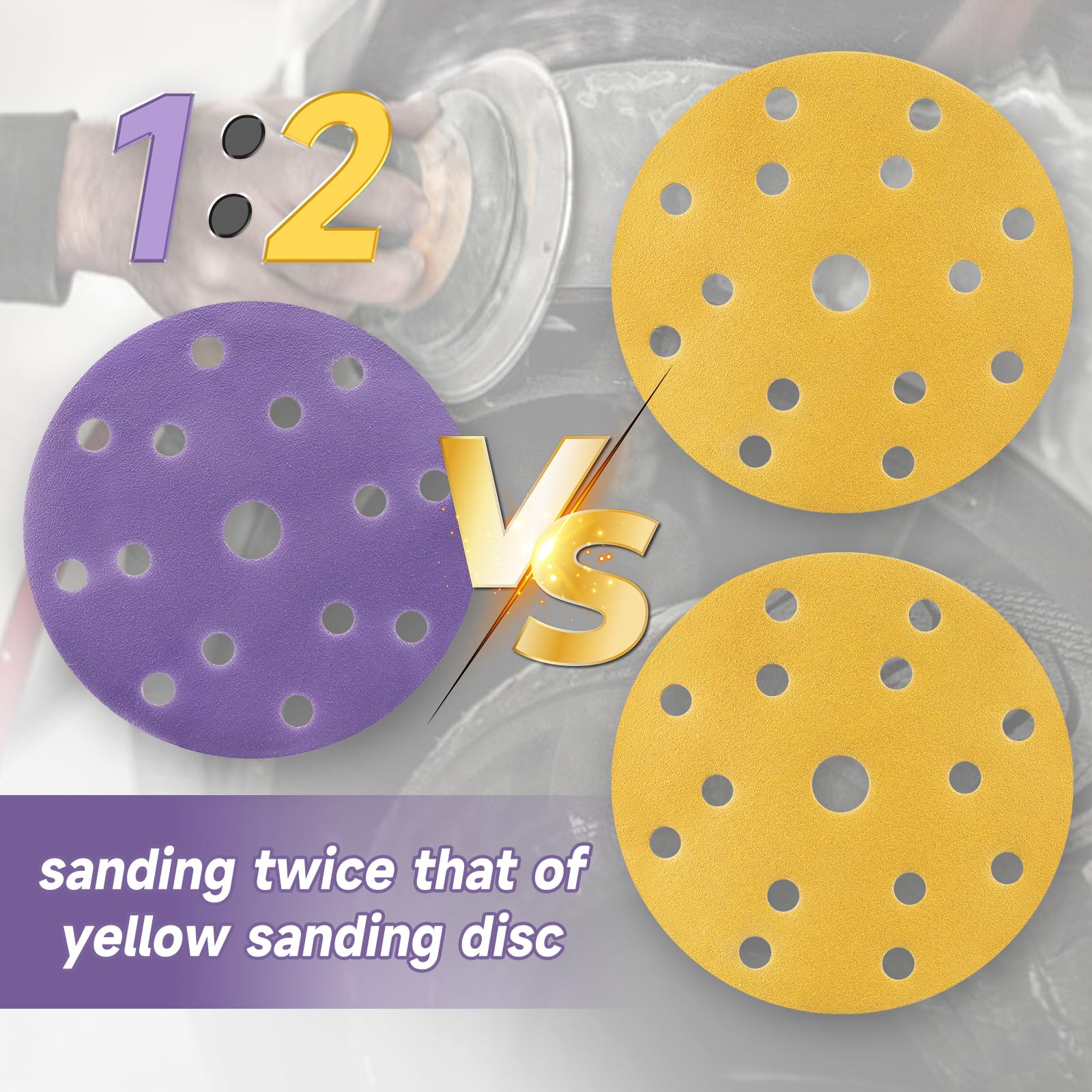 Treki Kit De 25MM Disques Abrasifs, 100 Pièces Disque De Ponçage