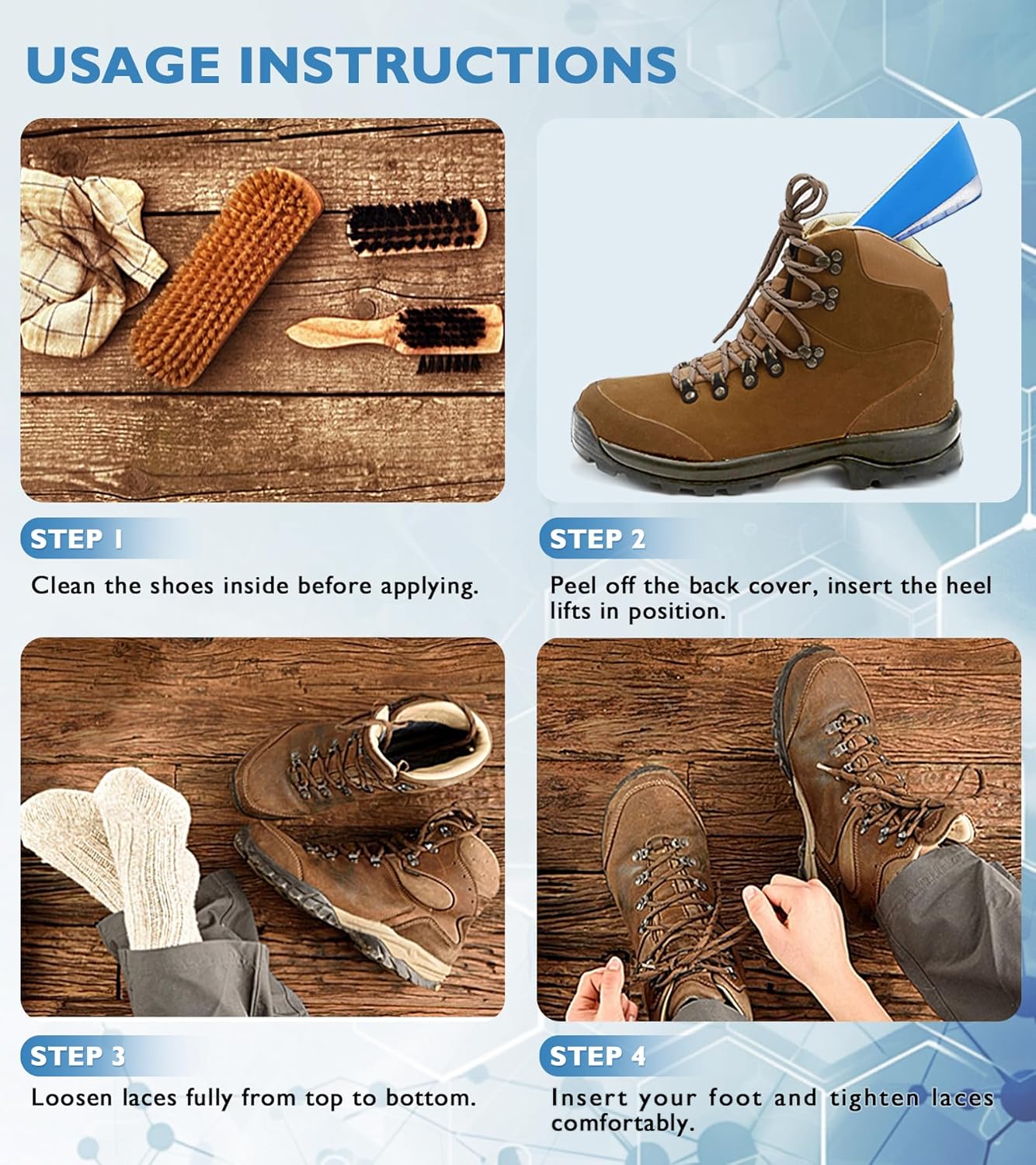 Ailaka Gel Height Increase Insoles, Shock Absorption Heel Cushion Pads, Height Lift Shoes Inserts for Men & Women - Image 7