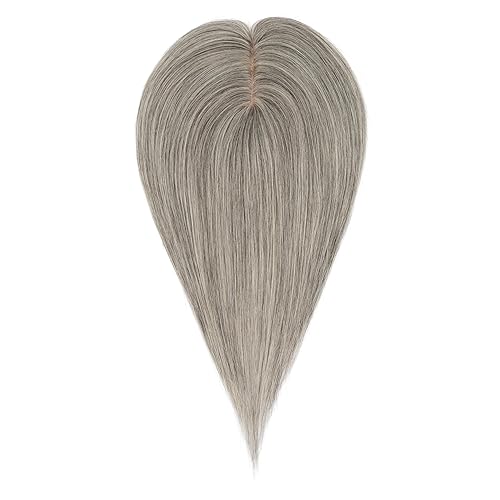 Miniatura 2 de Hairro Extensiones de cabello humano con pinzas para mujer, 4 x 4.7 pulgadas, base de seda de 130 % de densidad, para pérdida de cabello, cabello