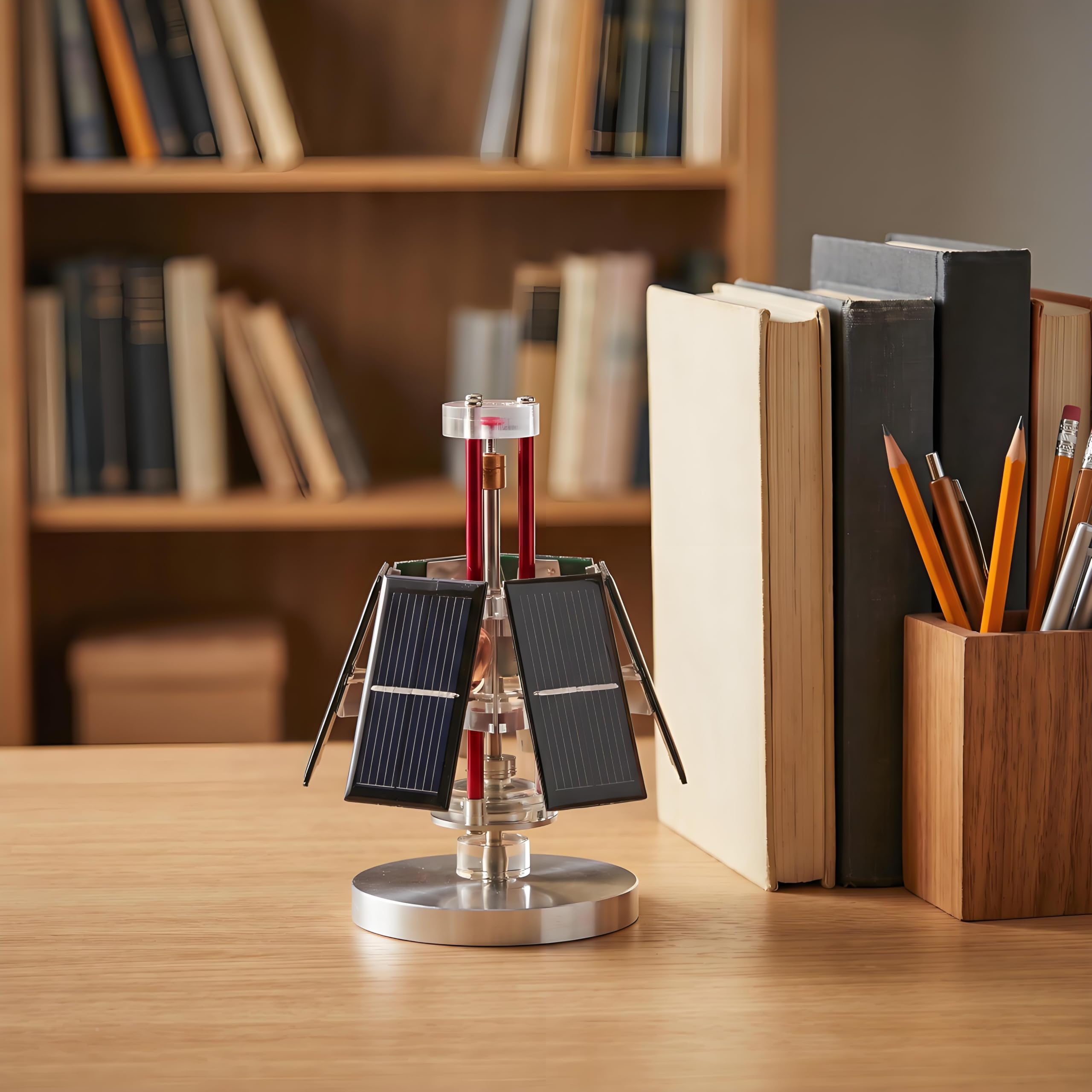 Sunnytech Solare Mendocino Motore Modello Educativo Stand Verticale Scienza Fisica Giocattolo QZ05