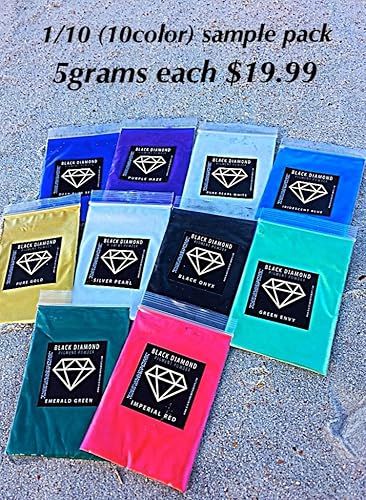 Miniatura 5 de Pigmento en polvo de mica de 126 g4.5 oz "perla de metal líquido" (Epoxi, resina, jabón, plastidip) Black Diamond Pigments