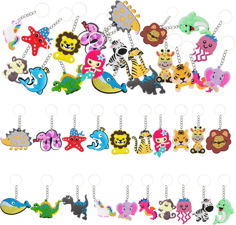 Nyckelringar med djurmotiv för barn