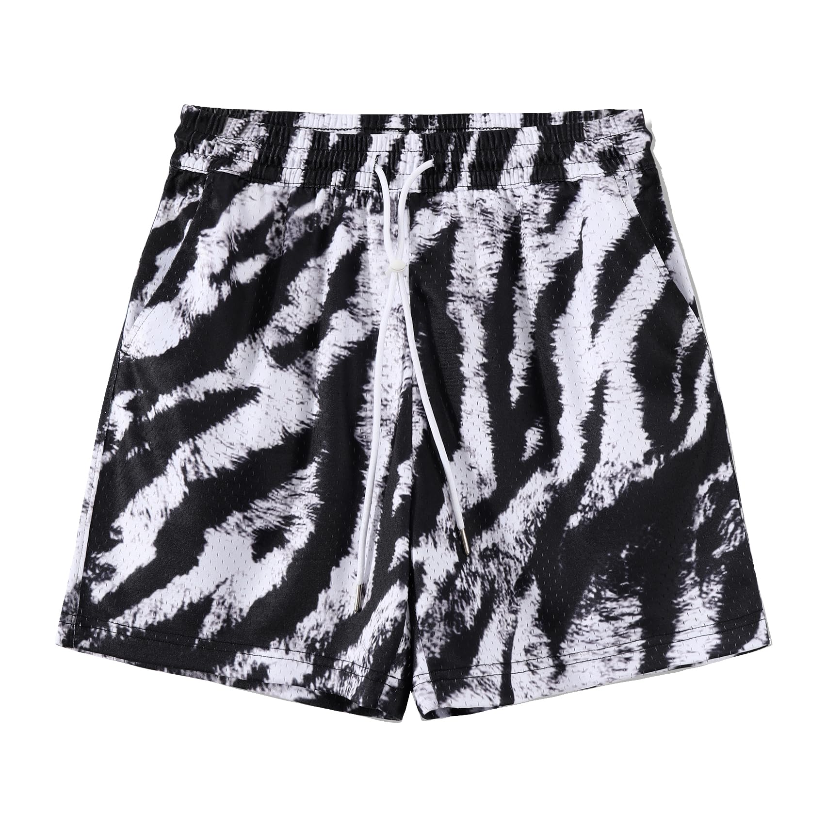 DIOTSR Mens Graphic Basketball Shorts Drawstring Running Workout Shorts Summer Cool Casual Shorts