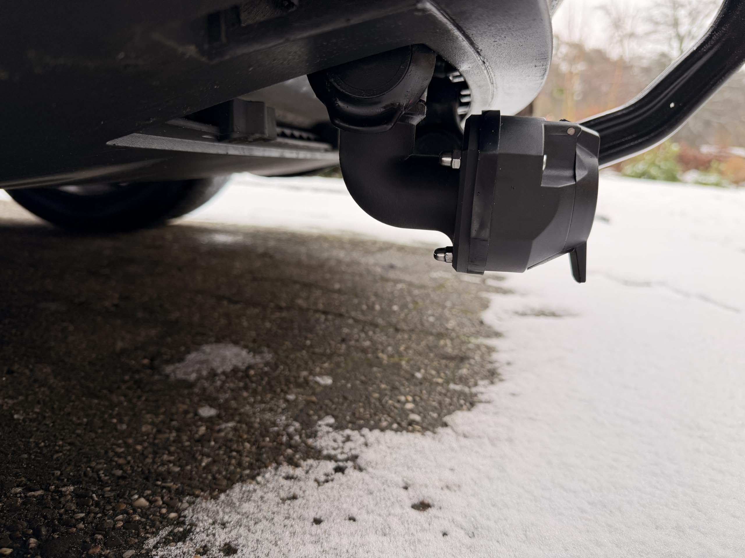 13-Pin Anhängersteckdosen-Adapter, 90° Winkel, 13-polig, Anhängerkupplung Verlängerung, kompatibel fur Tesla Model 3