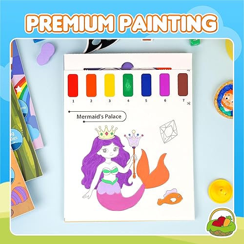 Miniatura 4 de YPLUS Libros de pintura con agua para niños pequeños, juguetes de manualidades, papel de pintura de acuarela para niños, regalo para dibujar