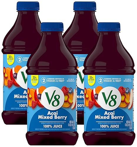Miniatura 10 de V8 Deliciosamente Verde Jugo 100% de Frutas y Verduras, Botella de 46 fl oz