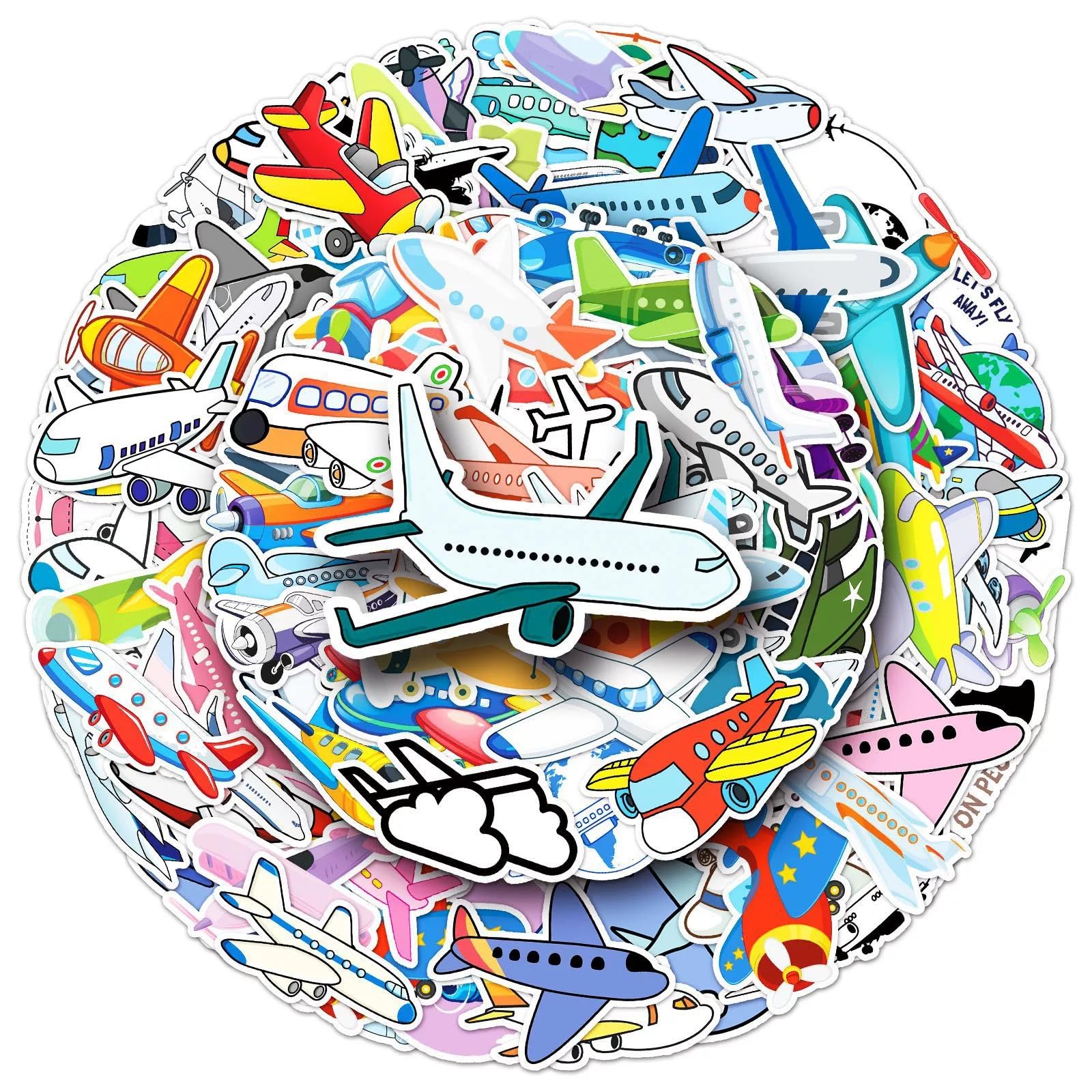 Fighter Plane Stickers Military Aircraft Stickers for Teens Boys Men Airplane Waterproof Vinyl Decals for Water Bottles Bicycle Laptop Refrigerator Luggage Computer Mobile Phone Skateboard Bike Décor