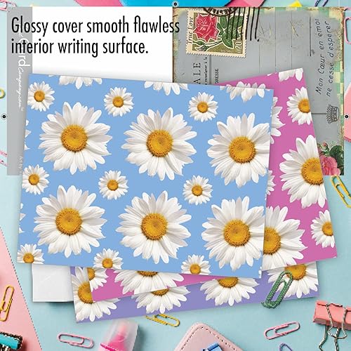 Miniatura 5 de The Best Card Company - 10 coloridas tarjetas de agradecimiento con sobres de 4 x 5.12 pulgadas con sobre - Tarjetas de agradecimiento con flores,